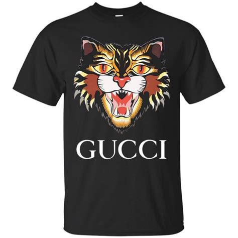 gucci black cat t shirt fake|gucci angry cat sweater.